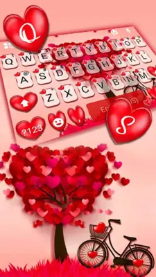 Lovely 3D Heart Theme android App screenshot 3