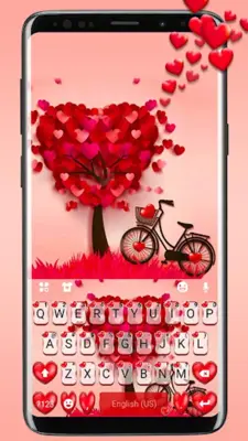 Lovely 3D Heart Theme android App screenshot 4